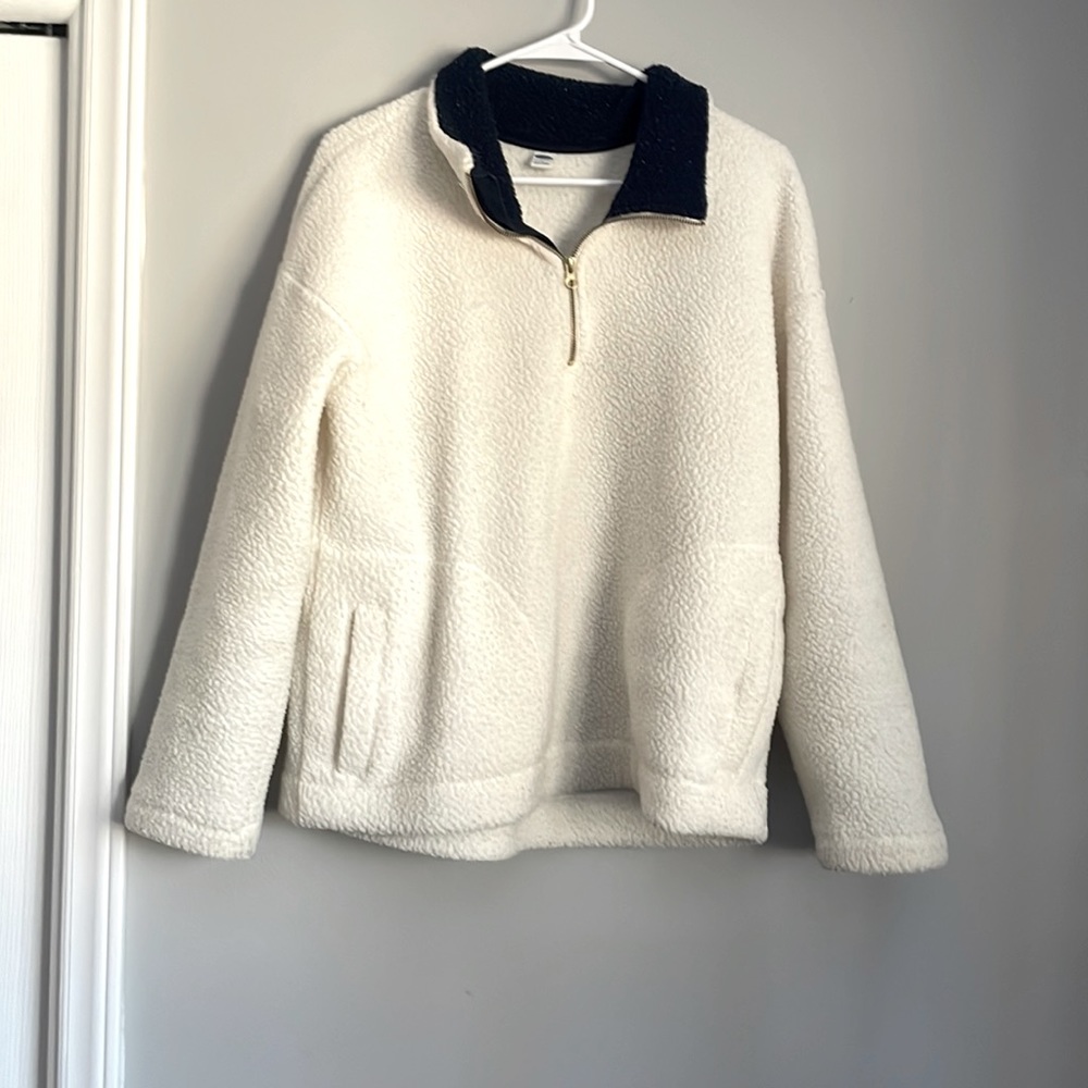 Sherpa quarter zip up from Old Navy